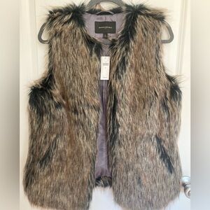 Banana Republic Faux Fur Vest